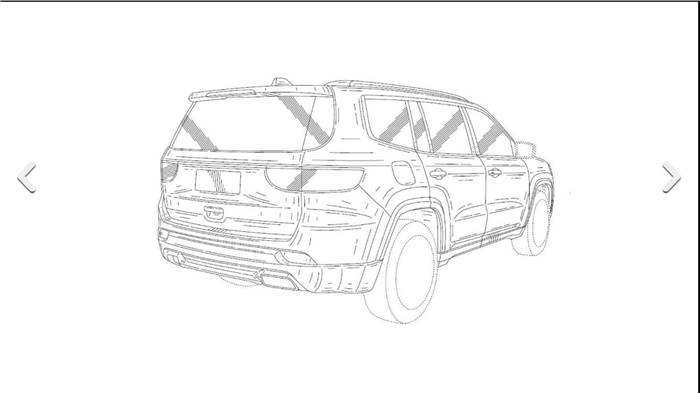 New three-row Jeep SUV patent drawings out
